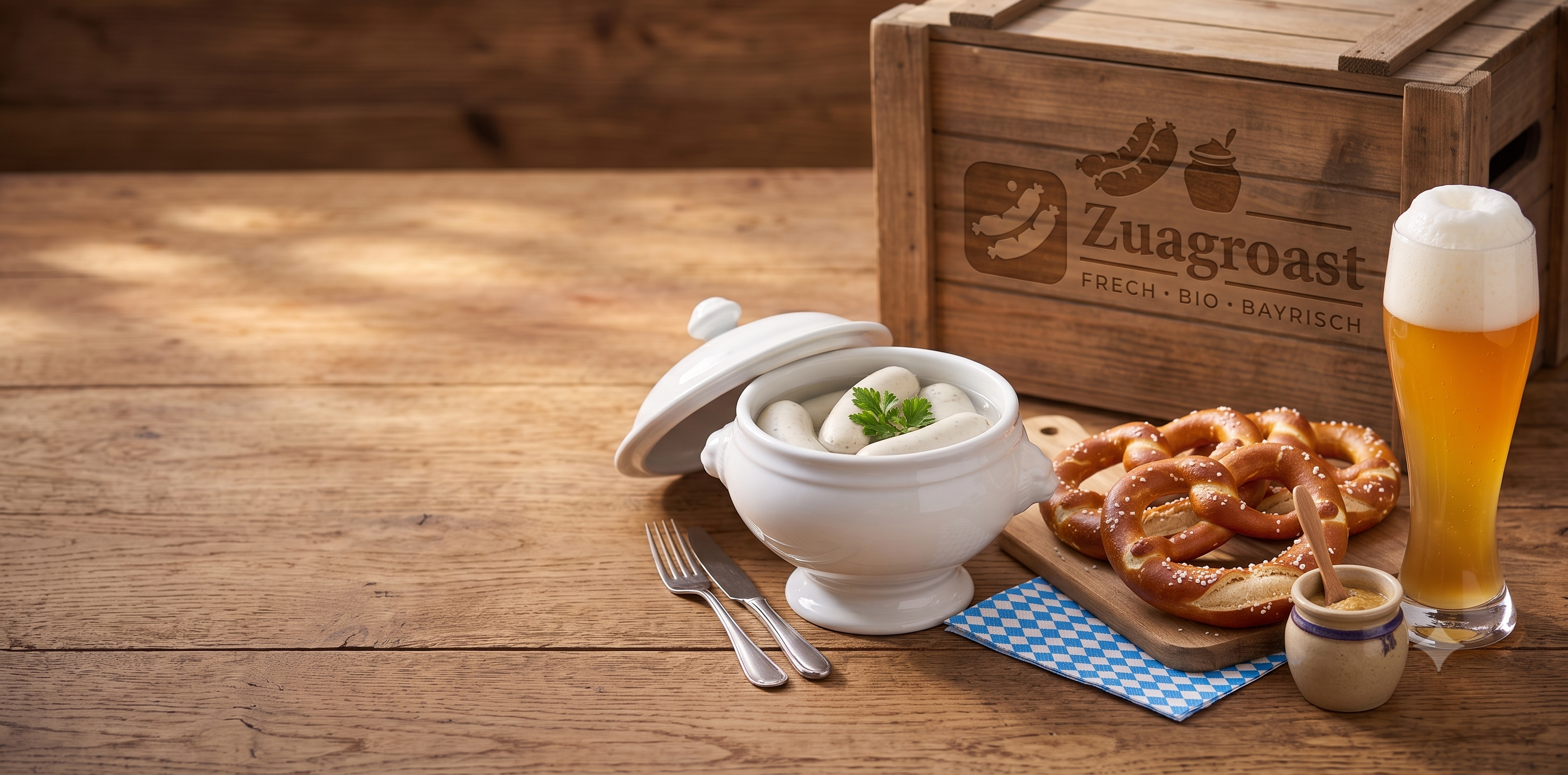 Zuagroast Wiesn-Brotzeit als Newsletter-Header